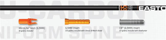 Easton 6.5 Bowhunter Arrows, 6pk-Archery- Hunting, Target, Traditional-Jeff’s Specialty Sports