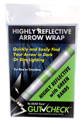 GutCheck Indicators Highly Reflective Arrow Wraps, 6pk-Archery- Hunting, Target, Traditional-Jeff’s Specialty Sports