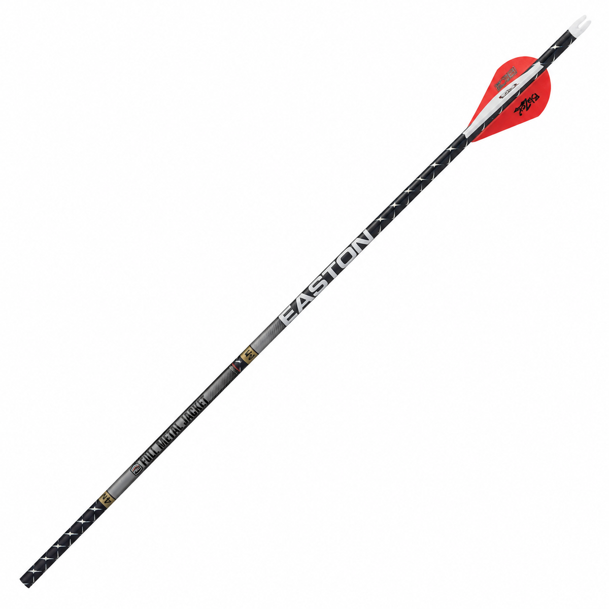 Easton Full Metal Jacket 4mm Arrows with Blazer Vanes, 6pk