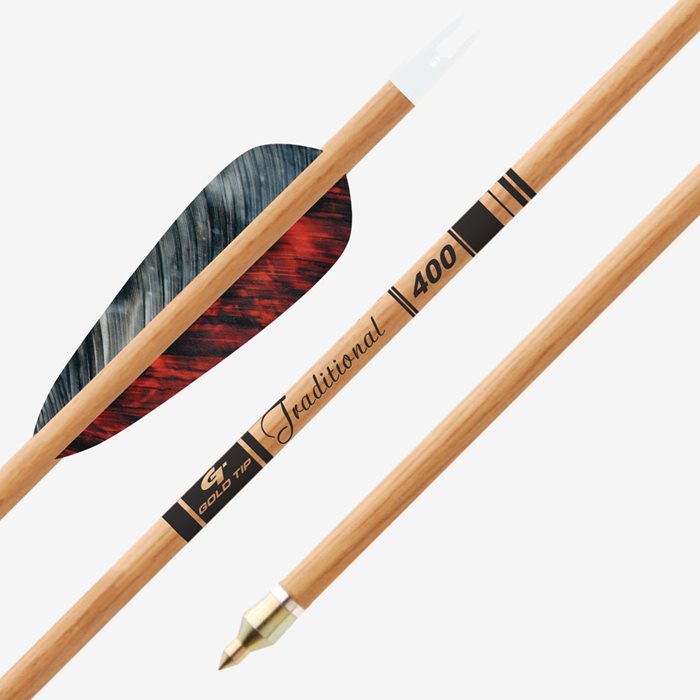 Gold Tip Traditional Arrows, 6pk-Archery- Hunting, Target, Traditional-Jeff’s Specialty Sports