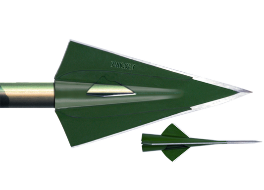 Zwickey Archery Delta Taper Hole Broadheads, 3/pk-Archery- Hunting, Target, Traditional-Jeff’s Specialty Sports