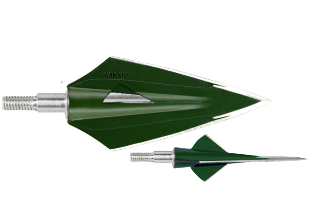Zwickey Archery Eskimo Screw-On Broadheads, 3pk-Archery- Hunting, Target, Traditional-Jeff’s Specialty Sports