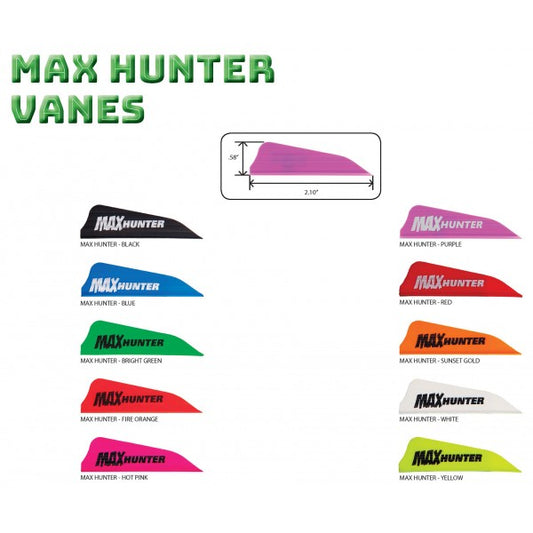 AAE Max Hunter Vanes 40/pk-Archery- Hunting, Target, Traditional-Jeff’s Specialty Sports