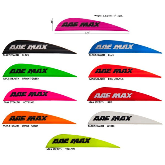 AAE Max Stealth Vanes, 40/pk-Archery- Hunting, Target, Traditional-Jeff’s Specialty Sports