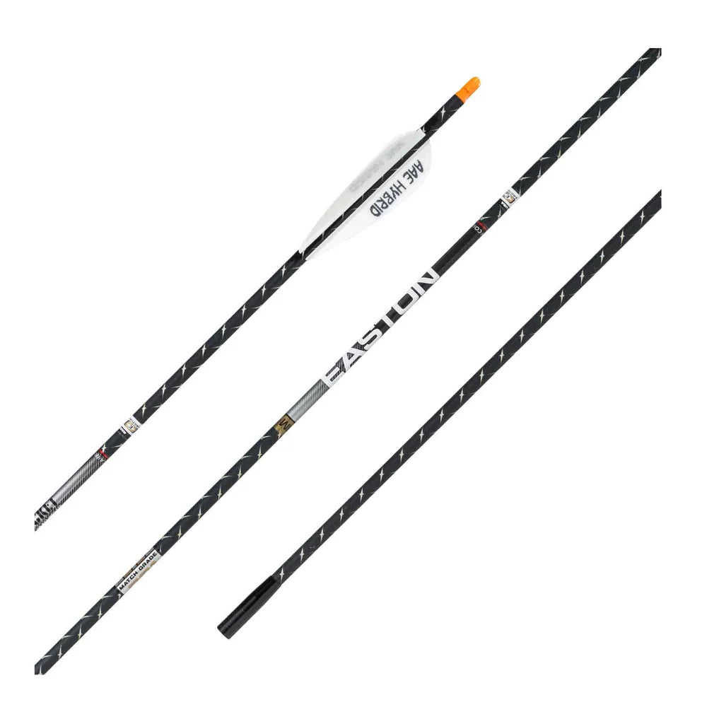 Easton 4mm FMJ Match Grade Arrows w/Half-Outs, 6pk