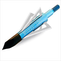 Muzzy 100 Grain, 4 Blade Screw-in Broadheads 6/pk.-Archery- Hunting, Target, Traditional-Jeff’s Specialty Sports