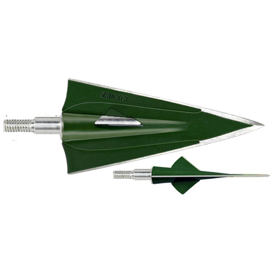 Zwickey No Mercy Screw-On Broadheads, 3pk — 4 Edge  (+ $5.99)