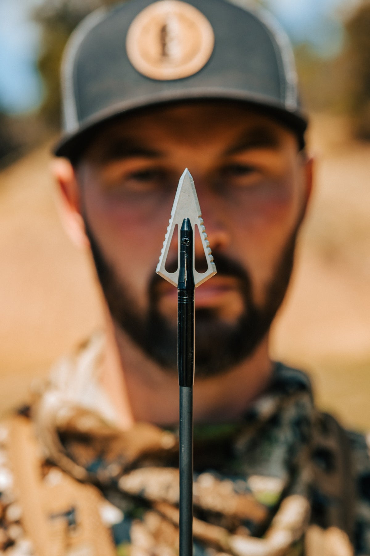 Magnus Stinger Buzzcut broadhead mounted on an arrow