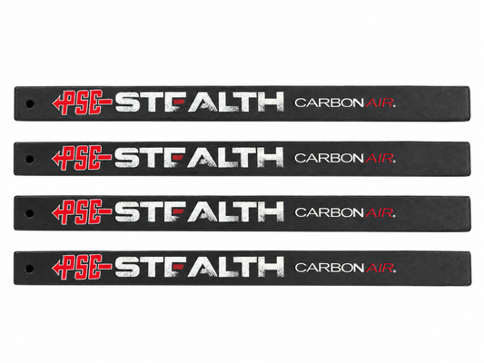 PSE Archery Carbon Air Stealth Mach 1 98X Split Limbs, 11.0 Deflection, Size 15, Black – Set of 4