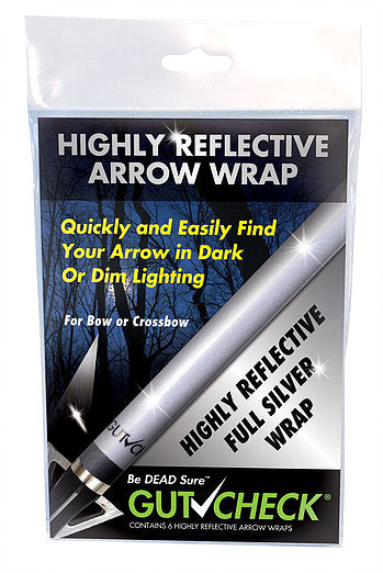 GutCheck Indicators Highly Reflective Arrow Wraps, 6pk-Archery- Hunting, Target, Traditional-Jeff’s Specialty Sports