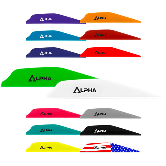 Bohning Alpha Vanes, 2.8"-Archery- Hunting, Target, Traditional-Jeff’s Specialty Sports