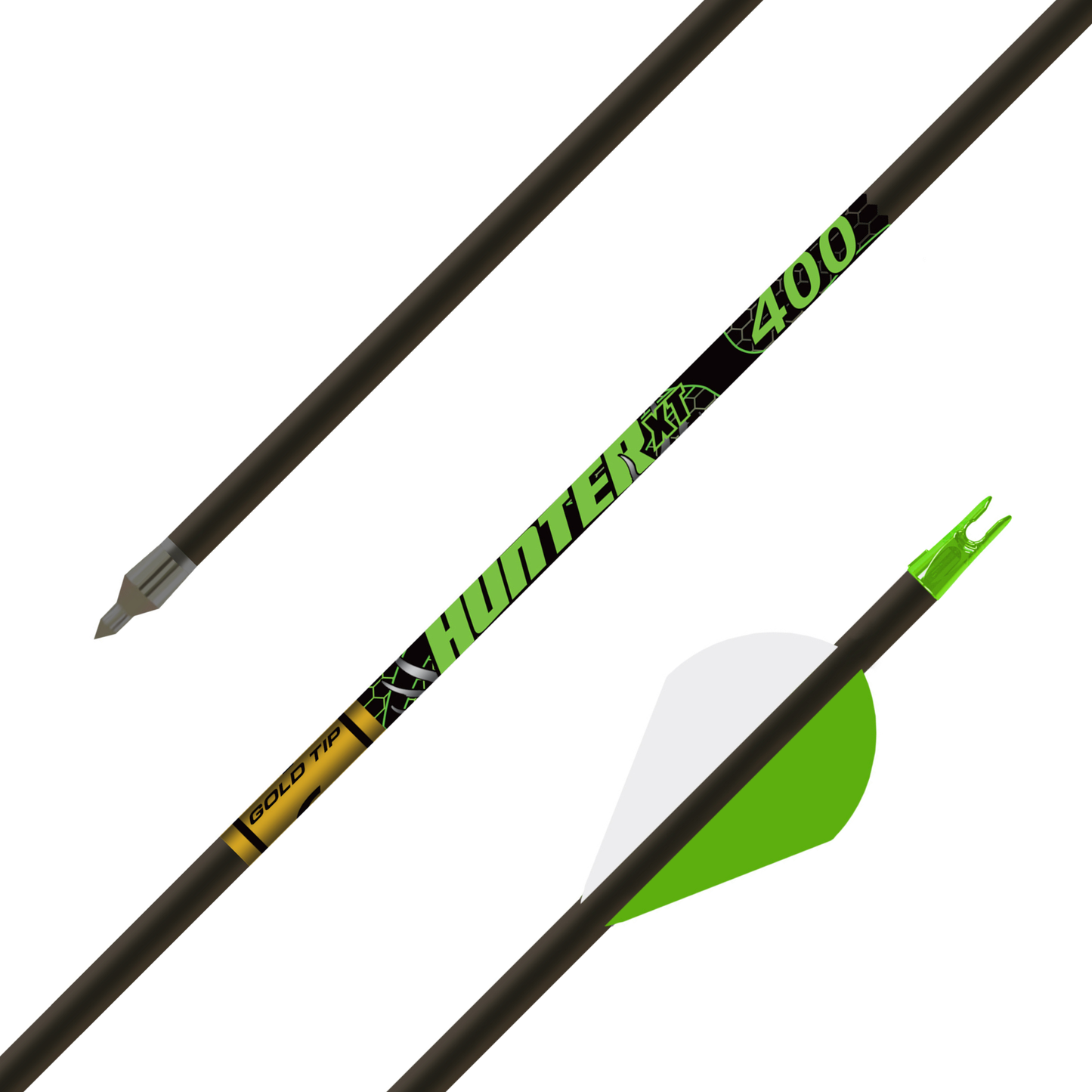 Gold Tip Hunter XT carbon arrows with 2-inch Rapt-X vanes