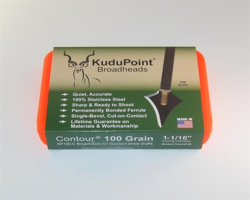 KuduPoint Contour Broadheads, 3pk-Archery- Hunting, Target, Traditional-Jeff’s Specialty Sports