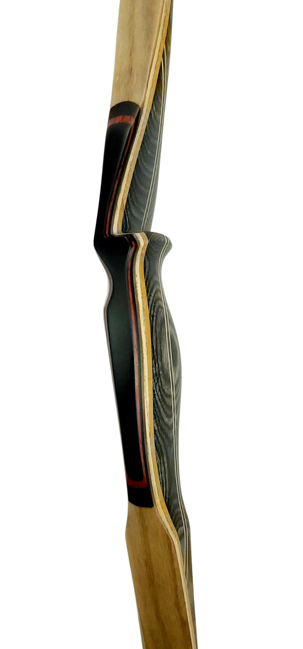 Greatree Archery Kartal longbow - front view of grip and arrow shelf