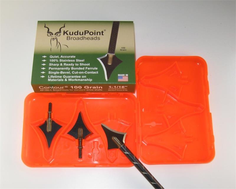 KuduPoint Contour Broadheads, 3pk-Archery- Hunting, Target, Traditional-Jeff’s Specialty Sports