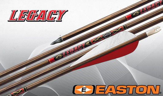 Easton XX75 Legacy Arrows with 5" Feathers, 6pk-Archery- Hunting, Target, Traditional-Jeff’s Specialty Sports