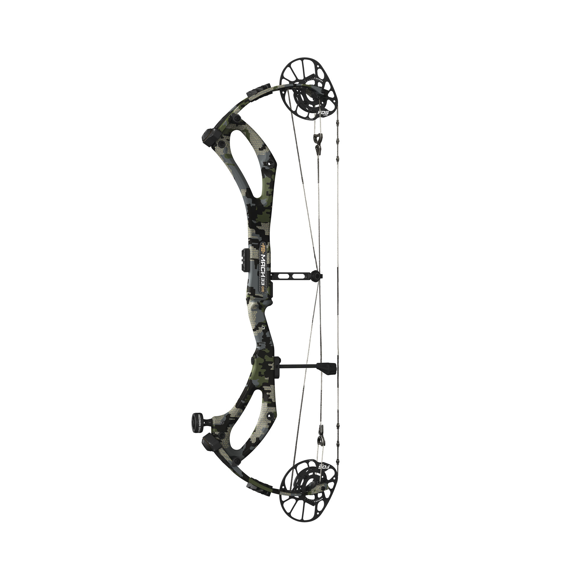 PSE Archery Mach 33 DS Carbon-FDS Compound Bow - Kuiu Verde - straight view
