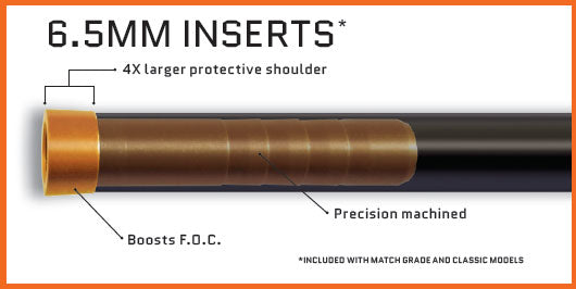 Easton 6.5mm Inserts, dz.-Archery- Hunting, Target, Traditional-Jeff’s Specialty Sports