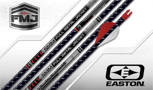 Easton Full Metal Jacket 5mm Arrows with Blazer Vanes 6pk-Archery- Hunting, Target, Traditional-Jeff’s Specialty Sports