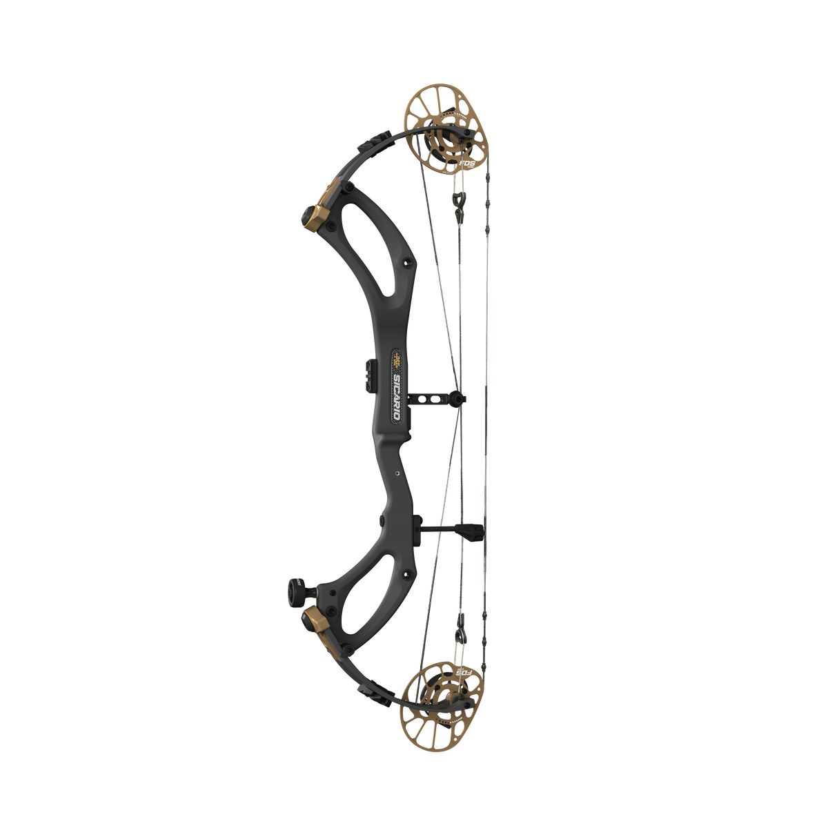 PSE Archery Sicario Carbon-FDS Compound Bow - Black - detail view