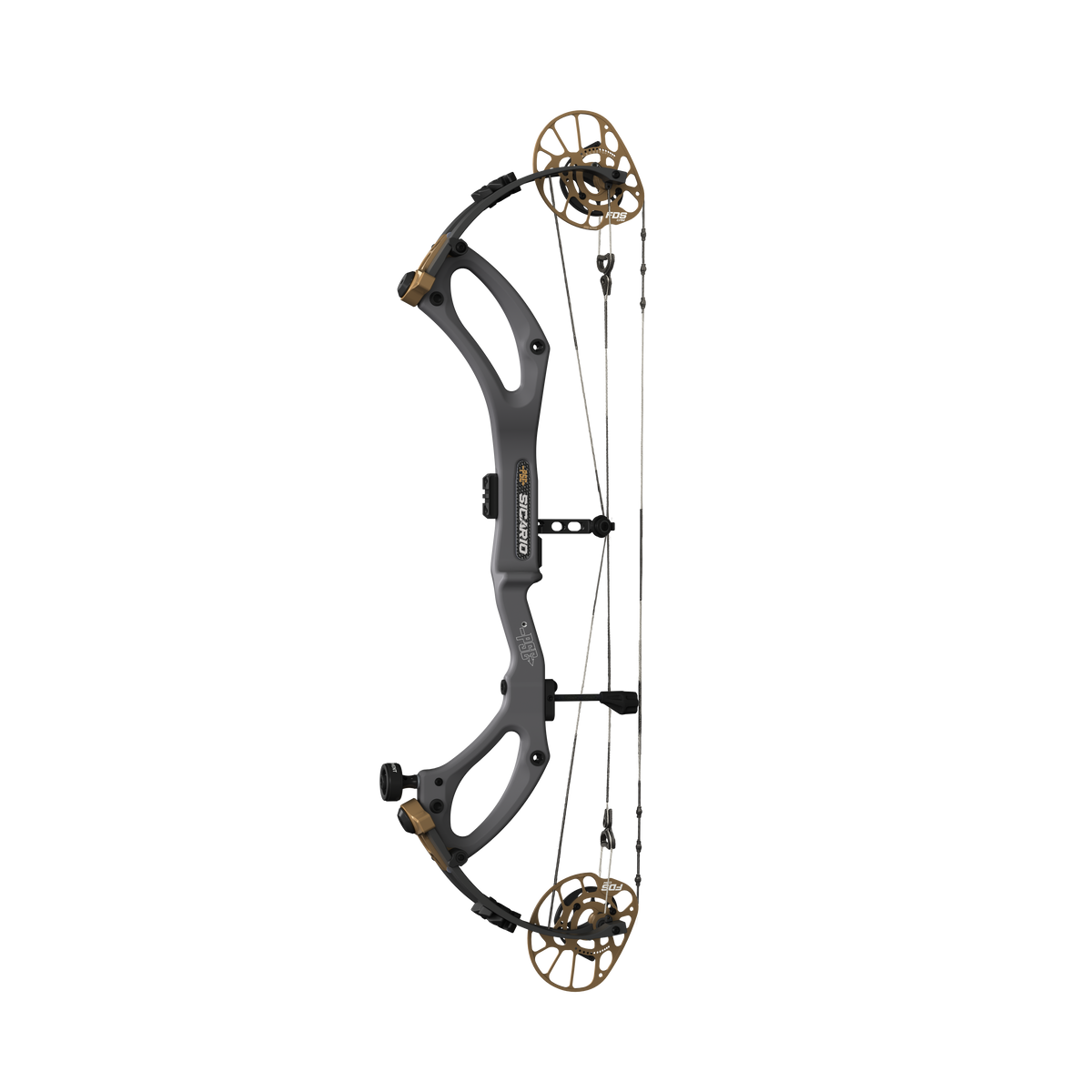 PSE Archery Sicario Carbon-FDS Compound Bow - Charcoal - detail view