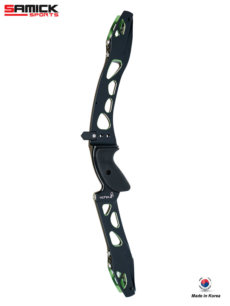 Samick Ultra-R CNC 25" Riser - Black/Green - Right Hand