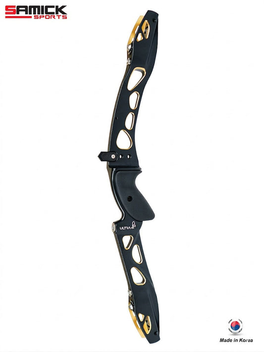 Samick Ultra-R CNC 25" Riser - Black/Gold - Right Hand