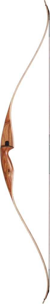 Bear Archery Grizzly Hunter 58-inch recurve bow in Canary Wood and Clear Glass