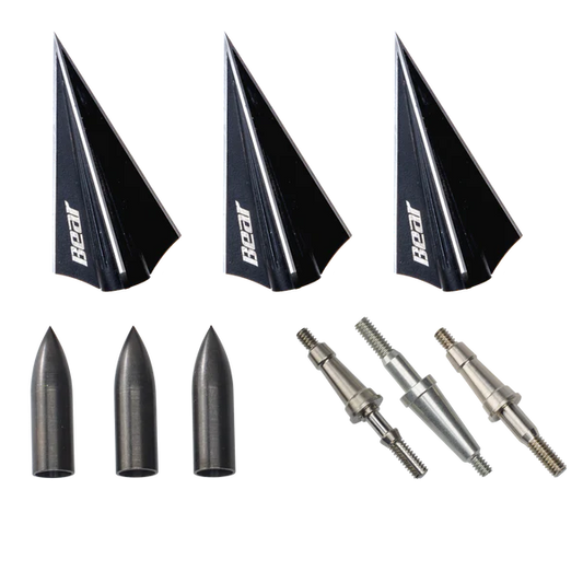 Bear Archery 3-Blade Razorhead Broadheads