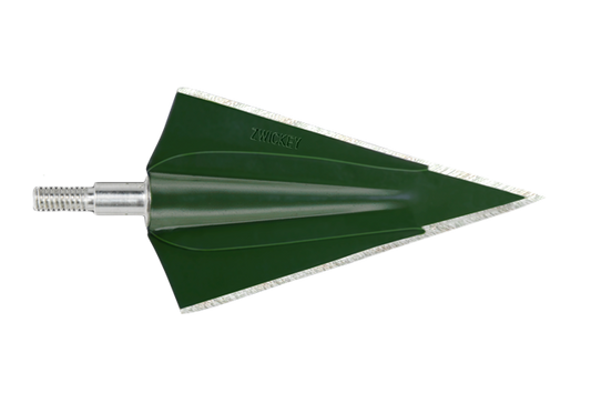 Zwickey Archery Delta Screw-On Broadheads, 3pk-Archery- Hunting, Target, Traditional-Jeff’s Specialty Sports