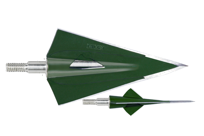 Zwickey Archery Delta Screw-On Broadheads, 3pk-Archery- Hunting, Target, Traditional-Jeff’s Specialty Sports