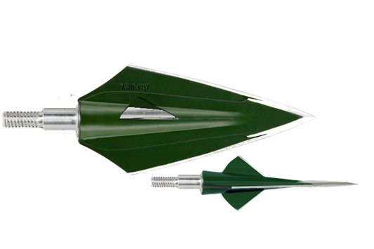 Zwickey Archery Eskimo Screw-On Broadheads, 3pk-Archery- Hunting, Target, Traditional-Jeff’s Specialty Sports