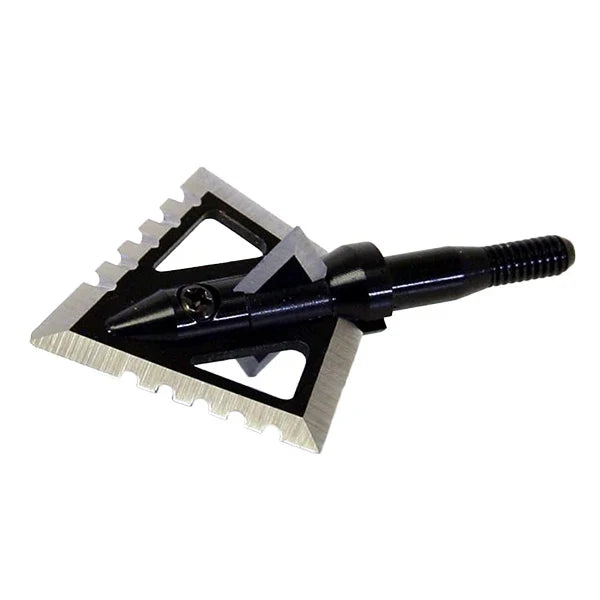 Magnus Black Hornet Ser-Razor 4-blade serrated broadhead with bleeder blade