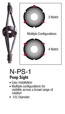 Neet N-PS-1 Peep Sight-Archery- Hunting, Target, Traditional-Jeff’s Specialty Sports