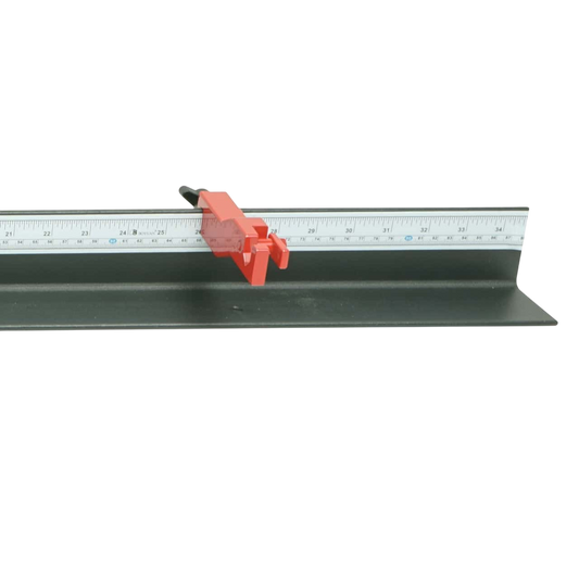 Carbon Express Arrow Saw with Dust Collector - measuring scale and adjustable arrow stop