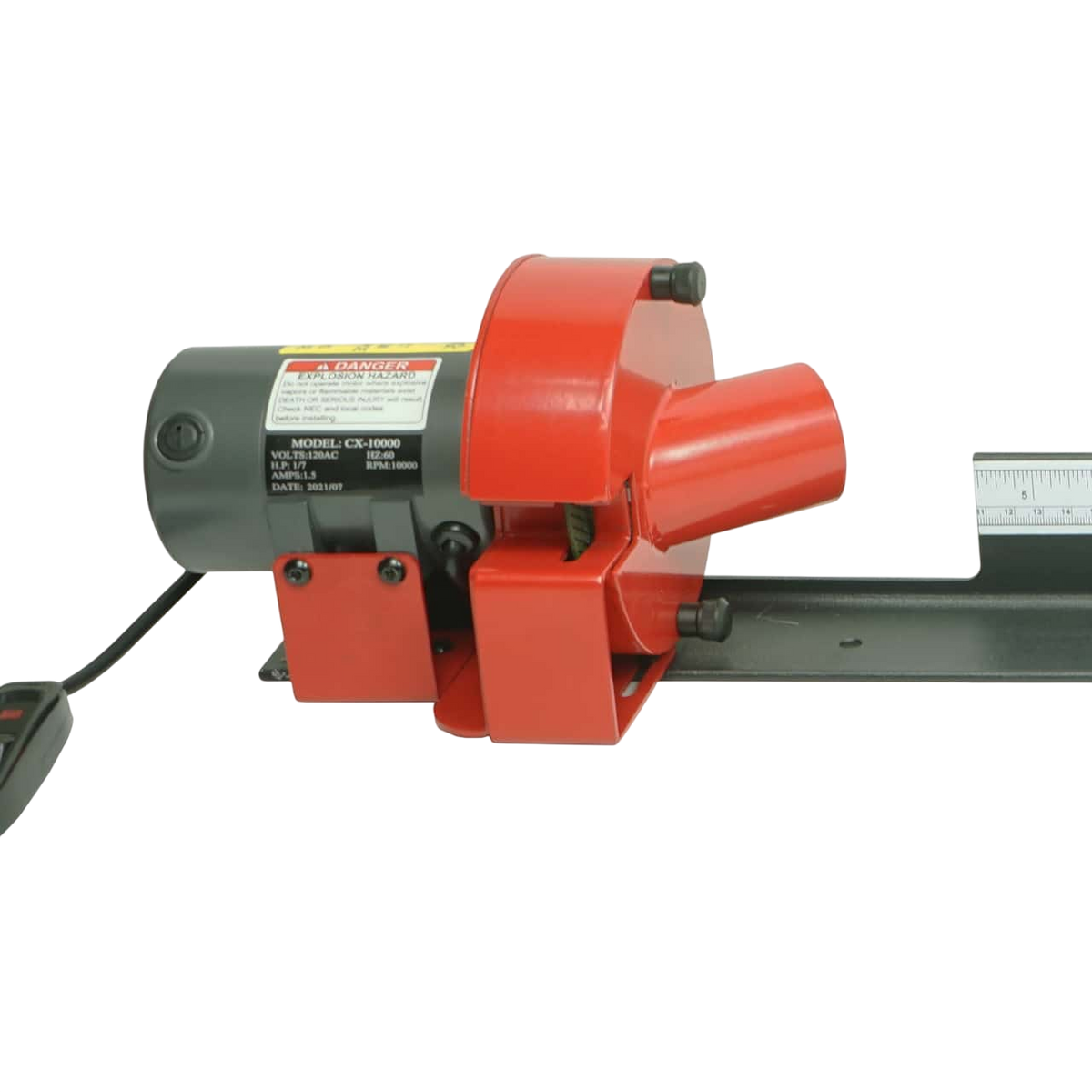 Carbon Express Arrow Saw with Dust Collector - motor and dust-collection attachment