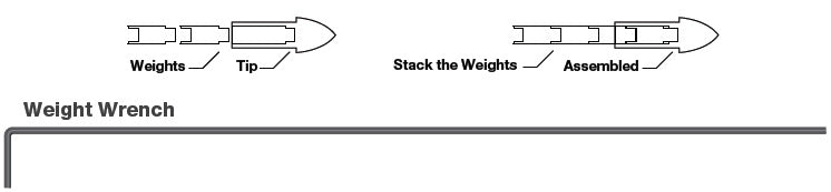 Gold Tip Weight Wrench-Archery- Hunting, Target, Traditional-Jeff’s Specialty Sports